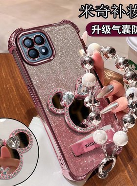 oppoReno4se手机壳oppo全包边reno4es新款PEAMOO四角气囊opopreno米奇镜子0pp0镜头膜oppreno高级感opporeon.