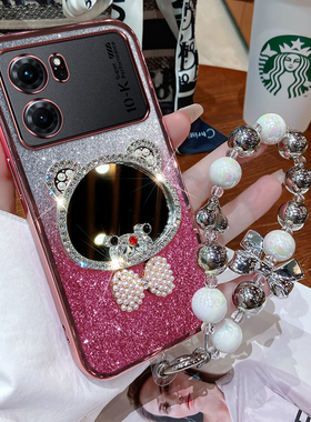 oppoK10手机壳oppo保护套K10pro硅胶5G全包opk防摔oppk软壳opook新款opopk105g带镜子por女0PP0闪粉00p0k新款