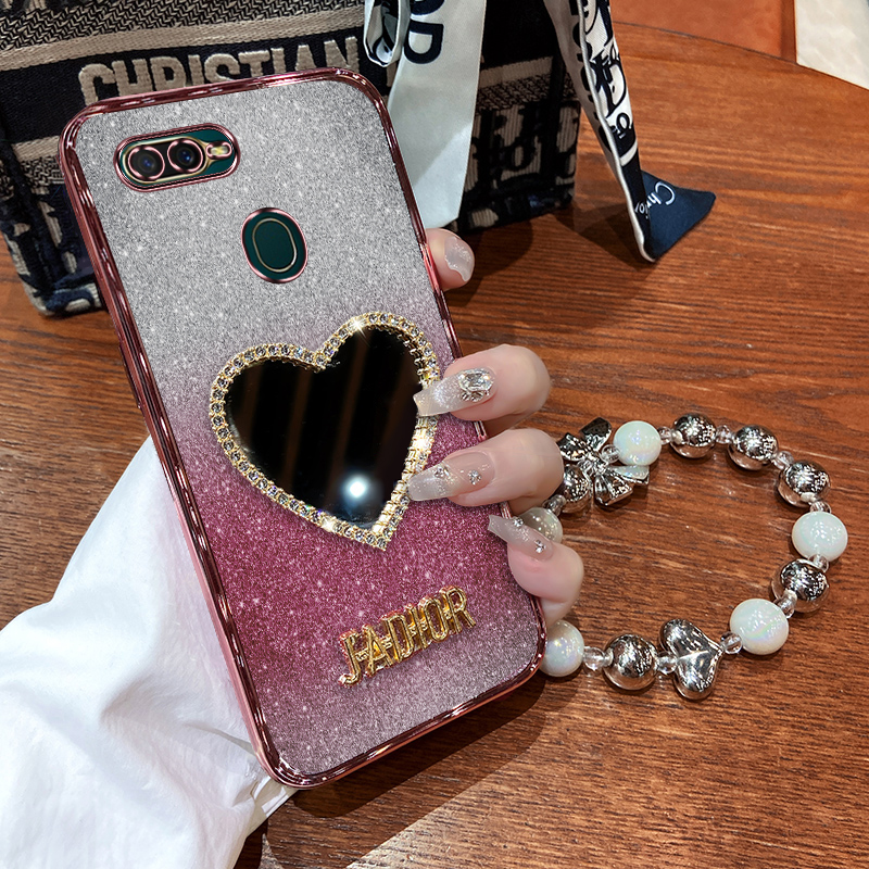 oppoA7手机壳oppo A7x保护A7n硅胶套A7全包opa防摔PBBM00软壳oppoax7男女opooa酷oopoa0pp0直边opopa带镜子钻