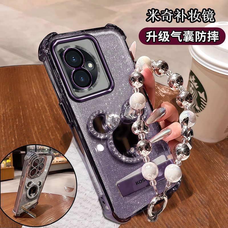 华为荣耀100手机壳honor100pro可爱女生MAA一AN00四角气囊5G硅胶软套100por全包边MAAAN10镜头膜pr0补妆镜ins