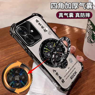 四角气囊保护壳自带镜头膜支架