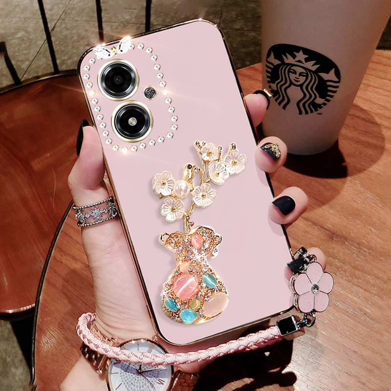 oppoA2m硅胶创意手机壳镶钻