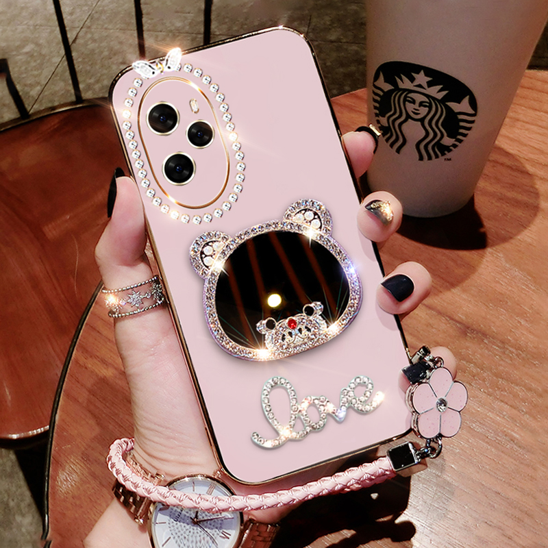 华为荣耀100硅胶创意手机壳钻