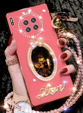 华为mate30手机壳mete30pro保护套硅胶mt全包meta防摔por软壳m30p外壳TAS一AL00潮女LIO钻AN红色新年款305g版