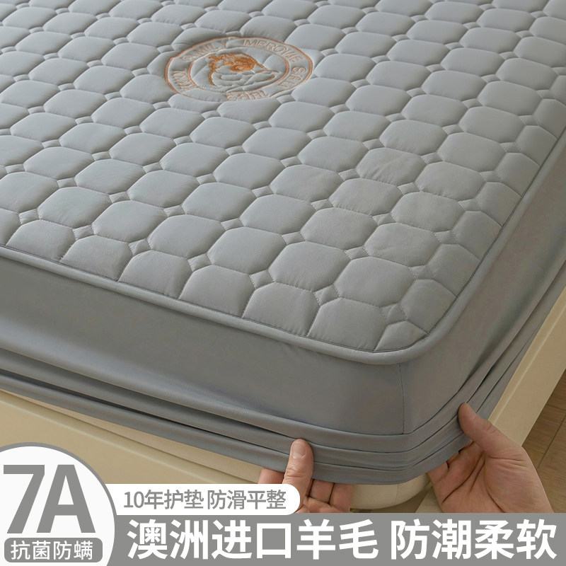 新款羊毛床笠加厚床罩保护套防螨床垫保护罩防滑防霉床垫套罩全包,床上用品,床笠,淘宝优惠券,粉丝福利购,淘宝优惠卷