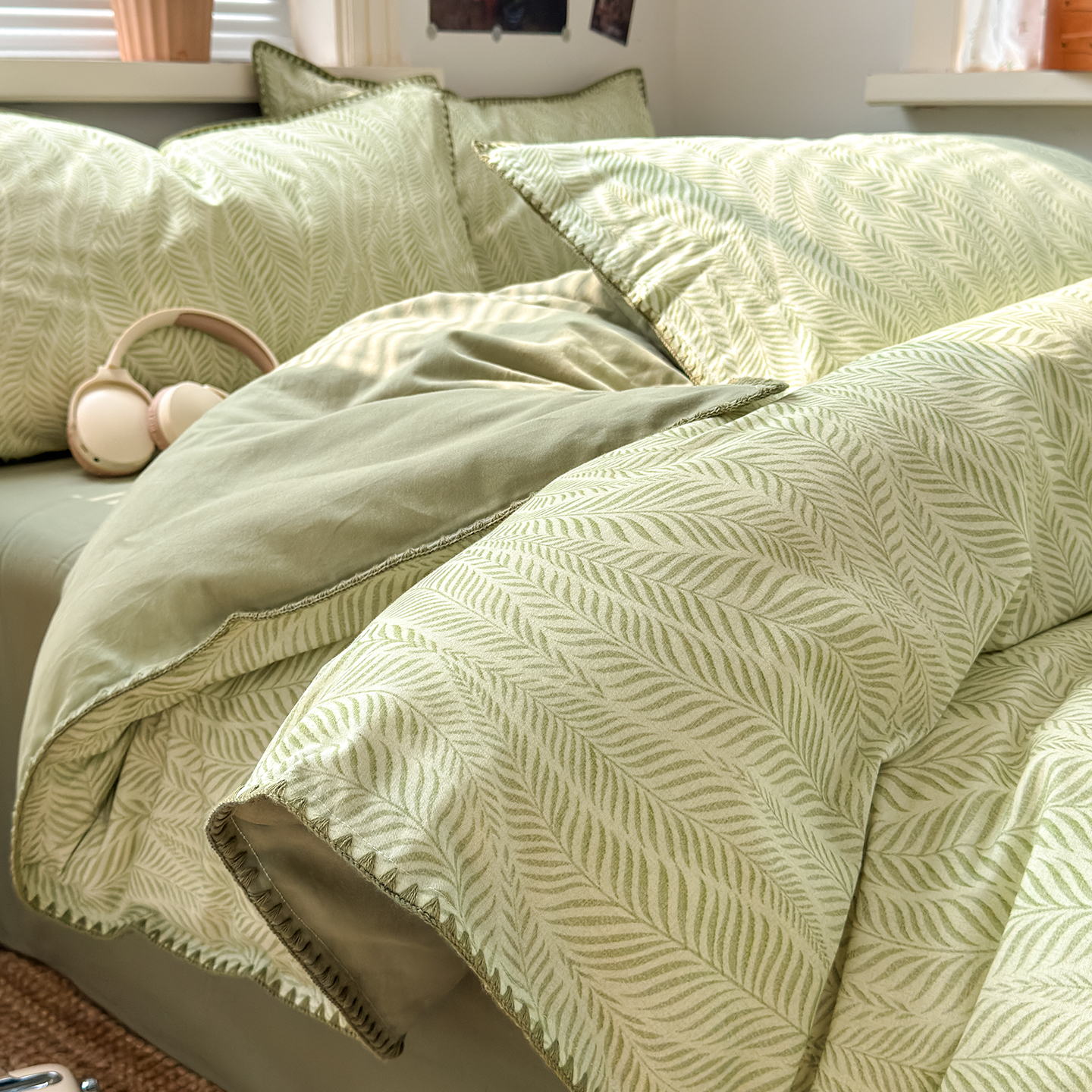 全棉加厚磨毛锁温四件套