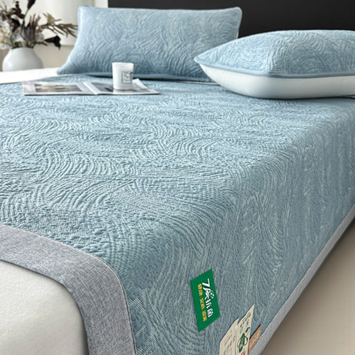 A类凉感冰豆豆凉席可机洗2025新款夏季床笠款冰丝席三件套空调席