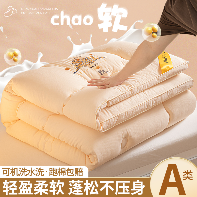 大豆纤维被子被芯单人四季通用