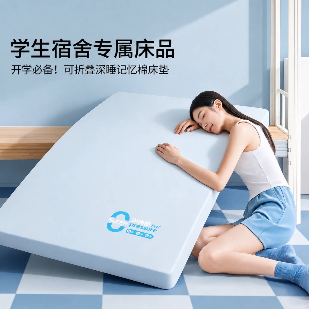 柔软舒适深睡记忆棉慢回弹床垫