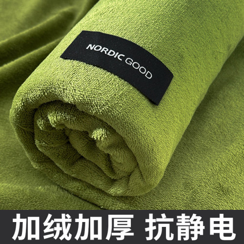 秋冬季加厚保暖牛奶绒床单被单子