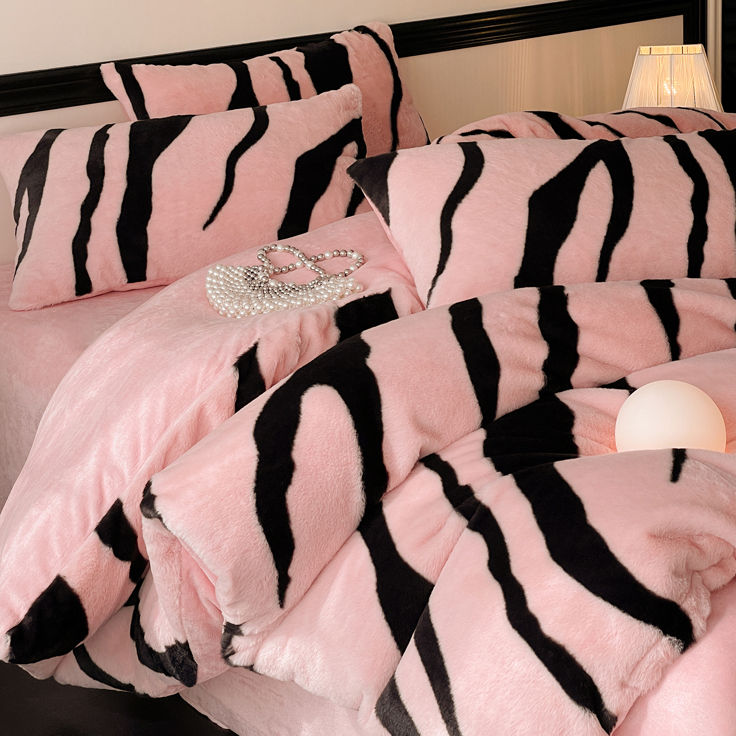 轻奢高级兔毛绒牛奶绒四件套床品