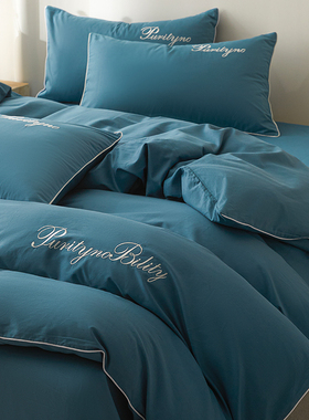 纯棉被套220cmx240cm单件全棉被罩单人双人150x200x230床单四件套