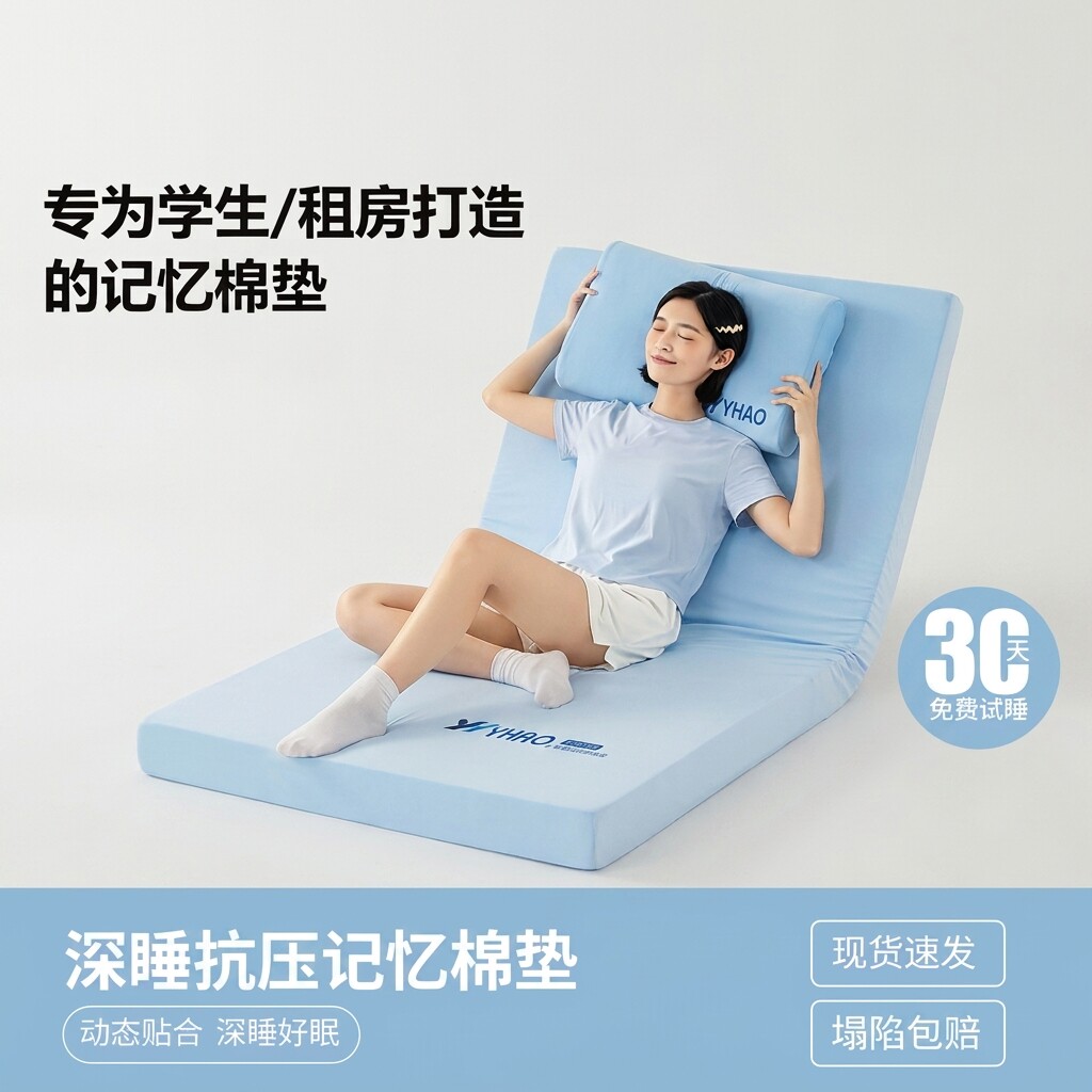 记忆棉抗压床垫舒适睡眠