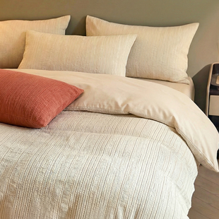 a类裸睡级新疆长绒棉提花床上四件套纯棉全棉床单被套床笠款床品