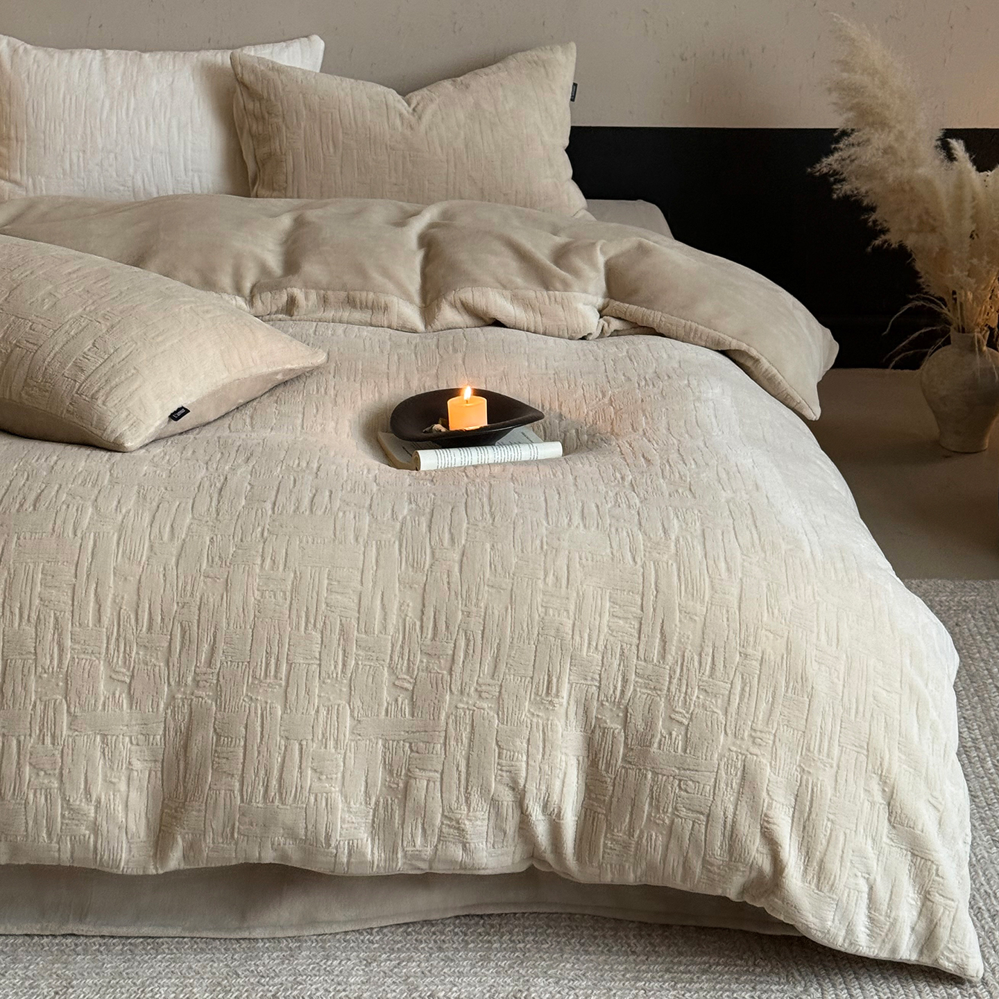 冬季雕花牛奶绒四件套珊瑚绒加厚