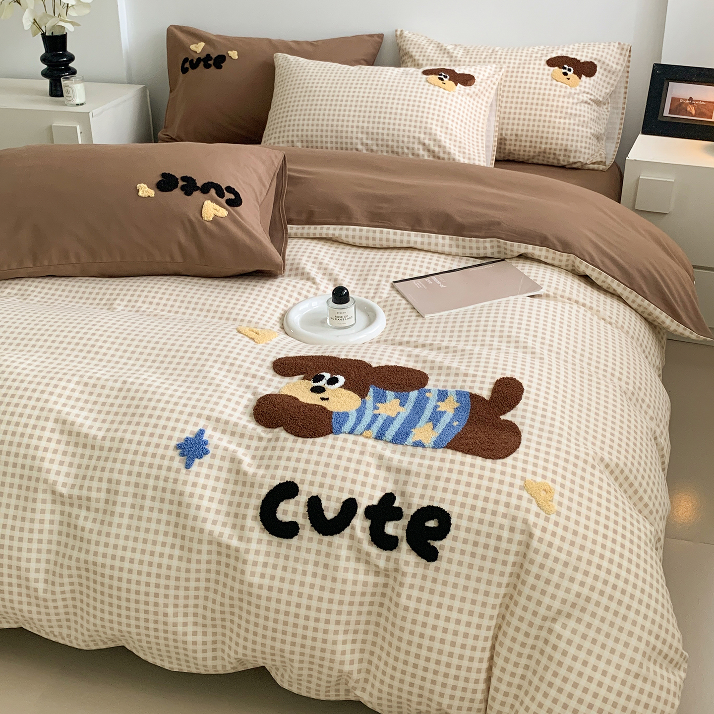 秋冬季加厚纯棉磨毛四件套