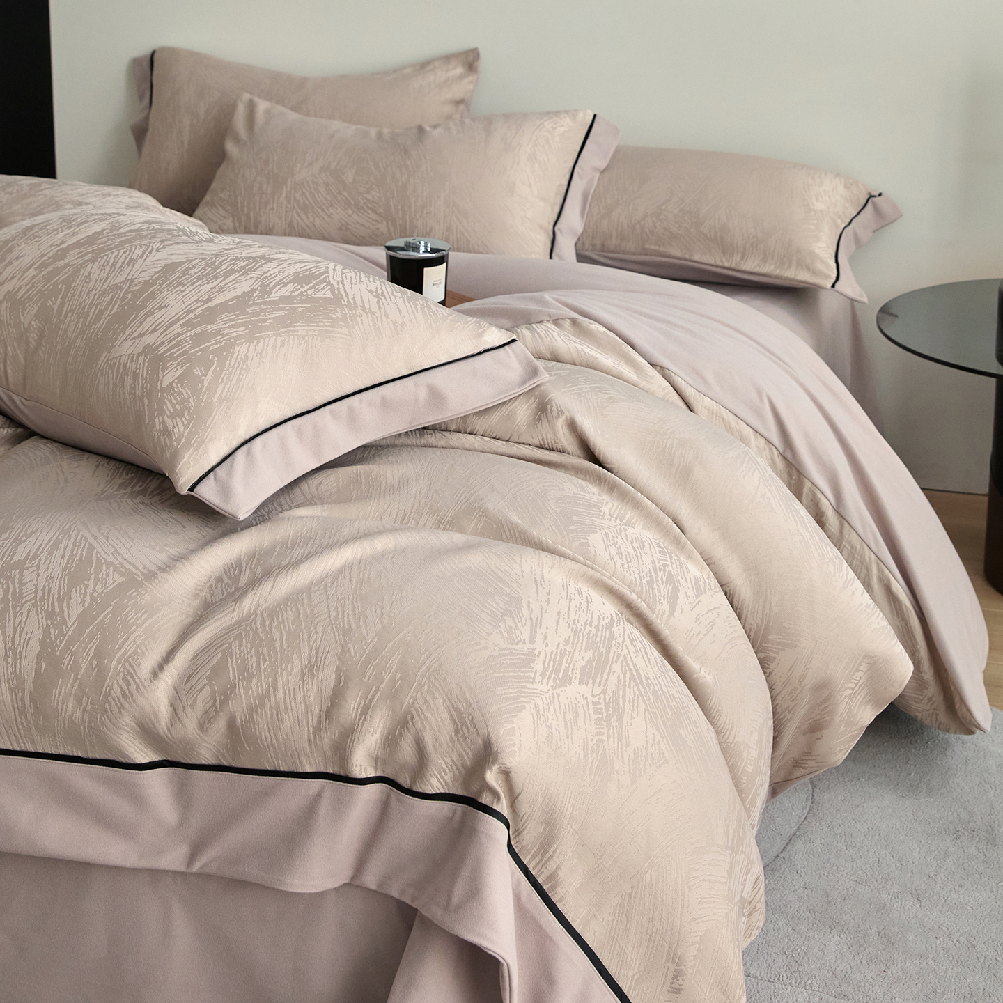 高端空气拉绒牛奶绒四件套珊瑚绒