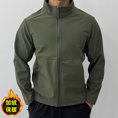 运动外套男秋冬防风防水修身夹克