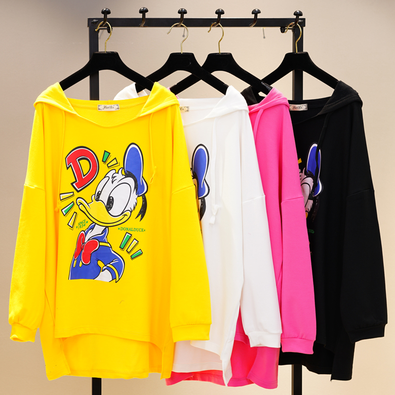 中长款长袖卡通动漫女上衣