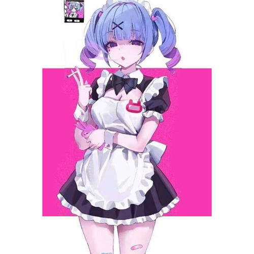 初音兔子洞泡泡袖连衣裙COS女仆