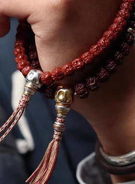 925银汉堡隔珠背云线束卡环隔片金刚菩提椰蒂佛珠手串配饰diy配件