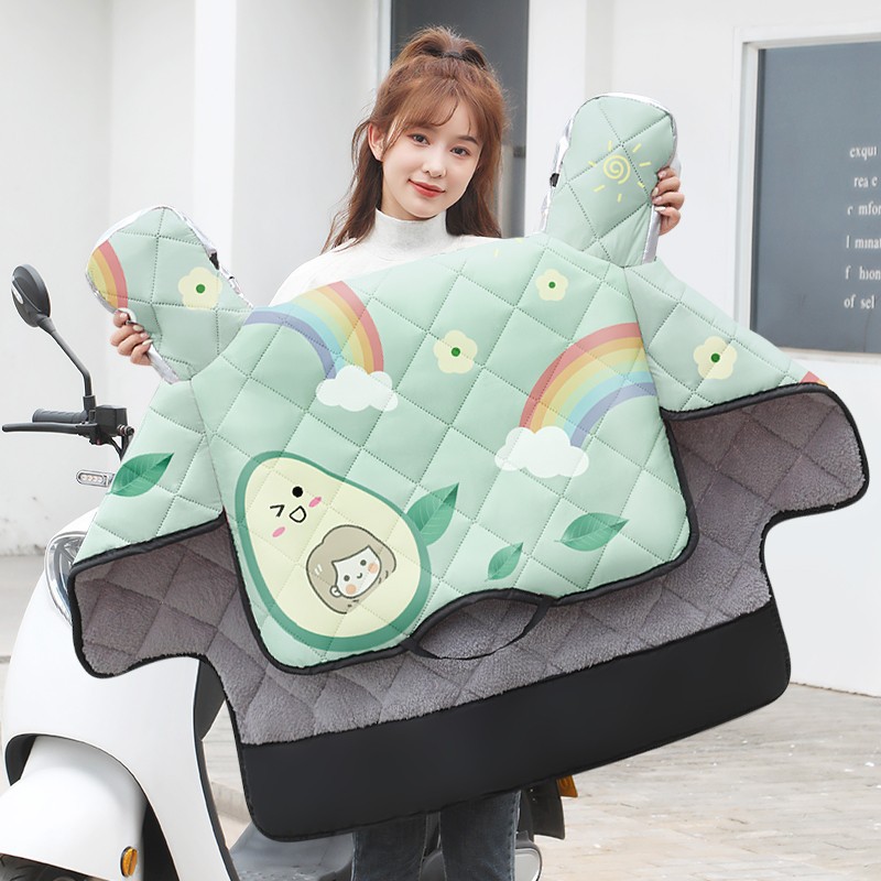 电动车挡风被冬季加绒加厚