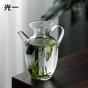 光一仿宋茶壶日式 手执壶耐热茶具泡绿茶壶茶器透明小号玻璃壶单壶