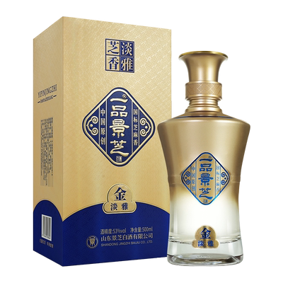 一品景芝 金淡雅 芝麻香型白酒 53度500ml单瓶