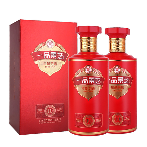 一品景芝芝香10芝麻香型双瓶42度