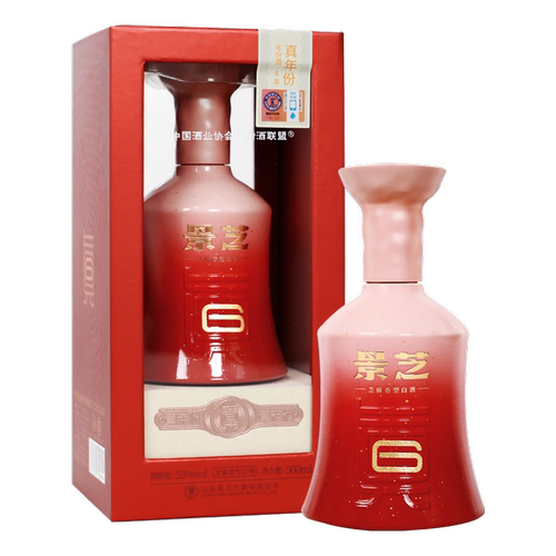 景芝500ml真6年53度芝香型白酒