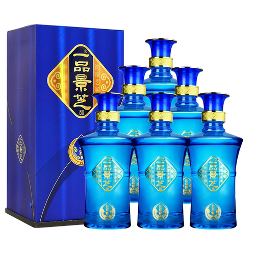 一品景芝蓝淡雅芝麻香6瓶整箱