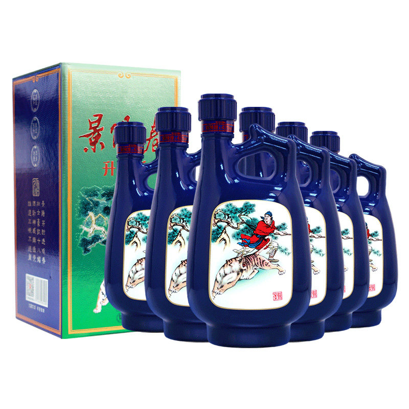 景芝 42度景阳春升级版山东浓香型白酒 500ml*6瓶整箱经典