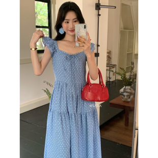 0052 淑女波点设计连衣裙 法式 LHHH SARA