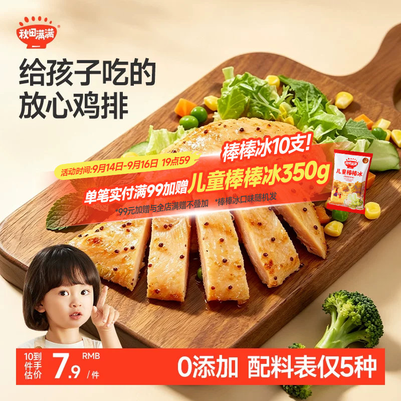 秋田满满松茸鲜香煎鸡排图片