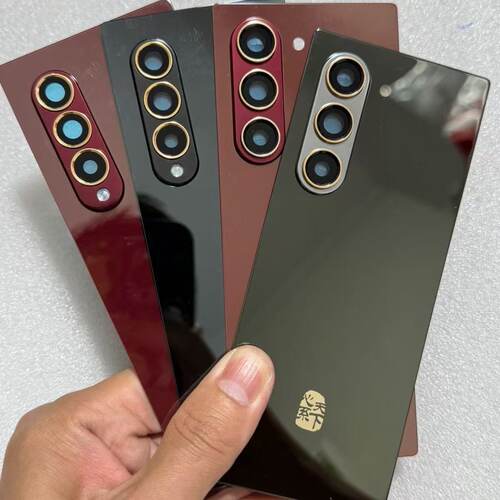 适用三星Fold3/4/5/6/7升级W26后盖玻璃电池盖W22/2324改直角后壳