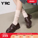 YRC搭扣乐福鞋 通勤百搭英伦风轻便休闲小皮鞋 女厚底2026春季 新款