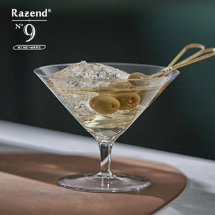 马提尼杯 三角马天尼杯 矮脚鸡尾酒杯阔口杯子 水晶调酒杯 日式