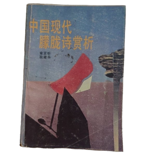 正版图书丨 中国现代朦胧诗赏析【七十 八十年代收藏版】【书脊受损】【扉页有字迹】  ??亚昕，耿建华编写 9787536000711