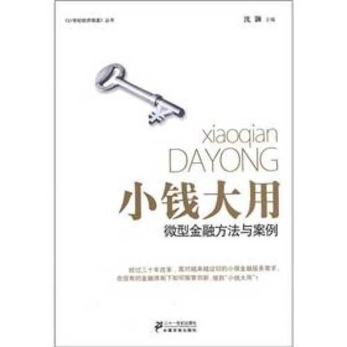 正版9成新图书丨 小钱大用 微型金融方法与案例  沈颢主编 9787539176932