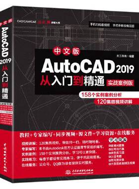 正版9成新图书丨 AutoCAD2019从入门到精通实战案例版中文版  天工在线 水利水电出版社  天工在线编著 9787517075295