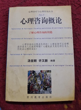正版9成新图书丨 心理咨询概论  汤宜朗，许又新编著 9787805839943