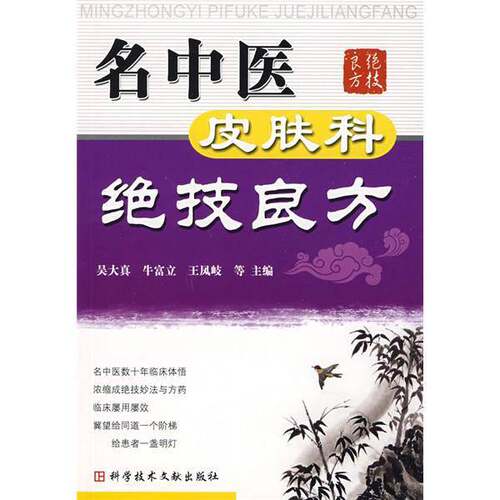 正版图书丨 名中医皮肤科绝技良方  吴大真，牛富立，王凤岐等主编 9787502361884