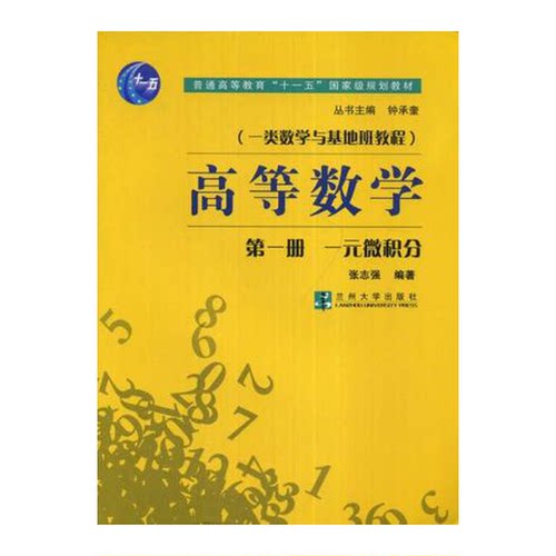 正版图书丨 高等数学 第一册 一元微积分  张志强编著 9787311027926