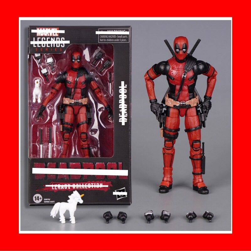漫威死侍关节可动6寸手办小贱贱SHF金刚狼战衣Marvel Legends玩具