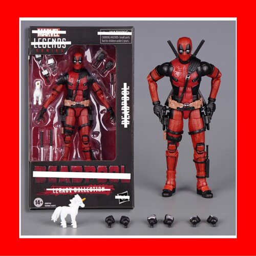漫威死侍关节可动6寸手办小贱贱SHF金刚狼战衣Marvel Legends玩具