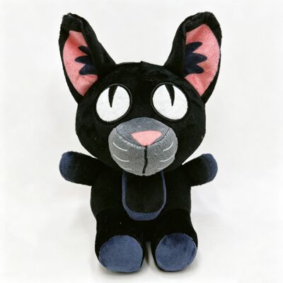 现货跨境99Nights恐怖游戏周边Q版黑猫公仔99夜麋鹿毛绒玩具玩偶