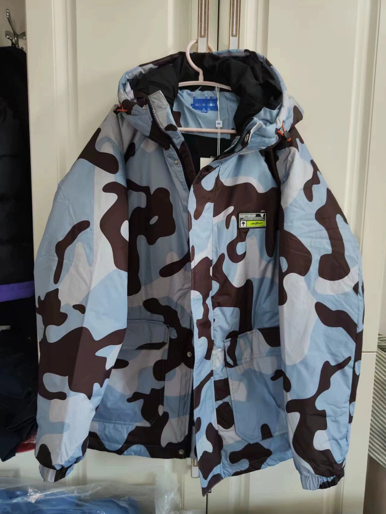 美家清仓男羽绒服冬季迷彩工装连帽保暖鸭绒服外套男羽绒外套