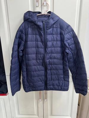 美家正品超轻羽绒服男士秋冬连帽轻薄鸭绒外套基本羽绒外套