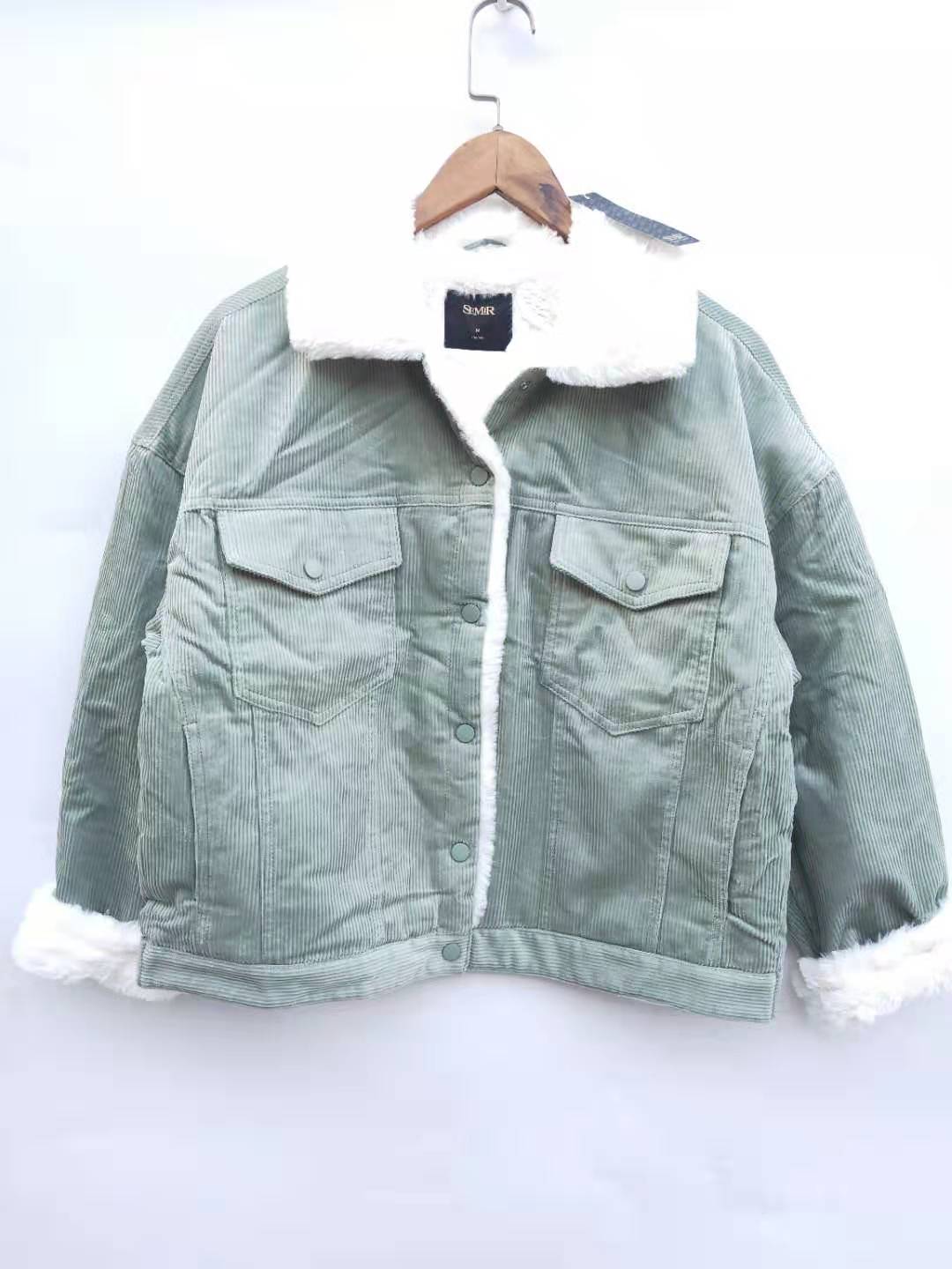 森马冬季semir短款仿羊羔绒外套