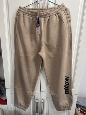 美斯威男休闲裤秋冬舒适宽松束脚卫裤加绒加厚运动针织裤男长裤